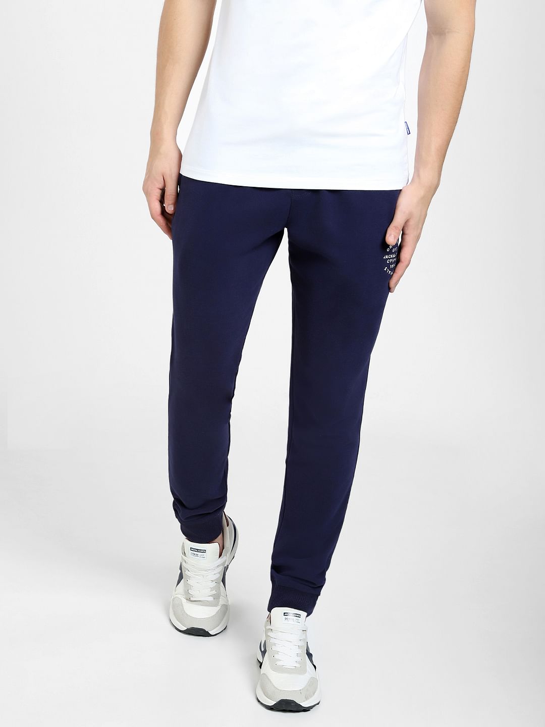 Navy Blue Drawstring Sweatpants