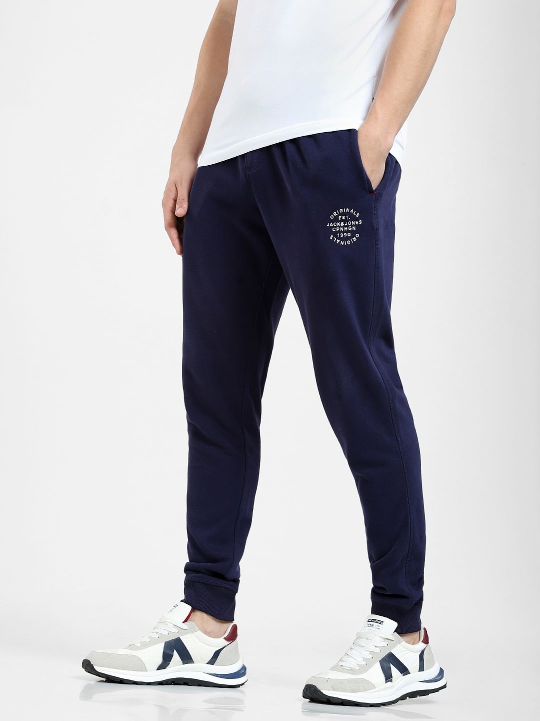 Navy Blue Drawstring Sweatpants