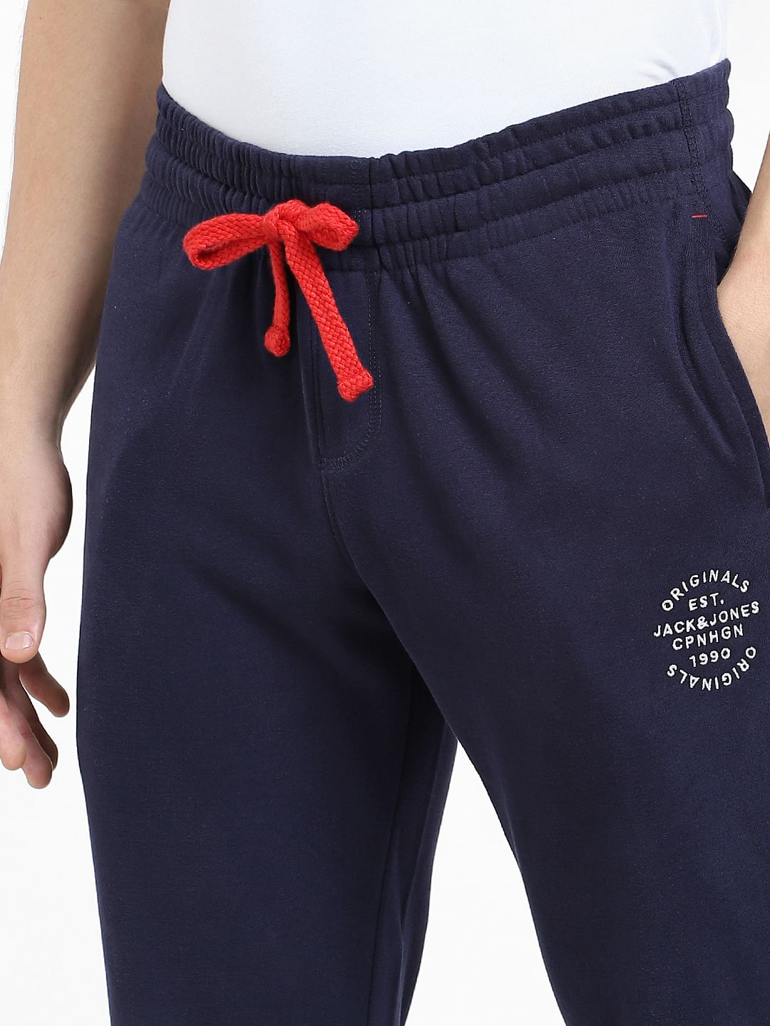 Navy Blue Drawstring Sweatpants