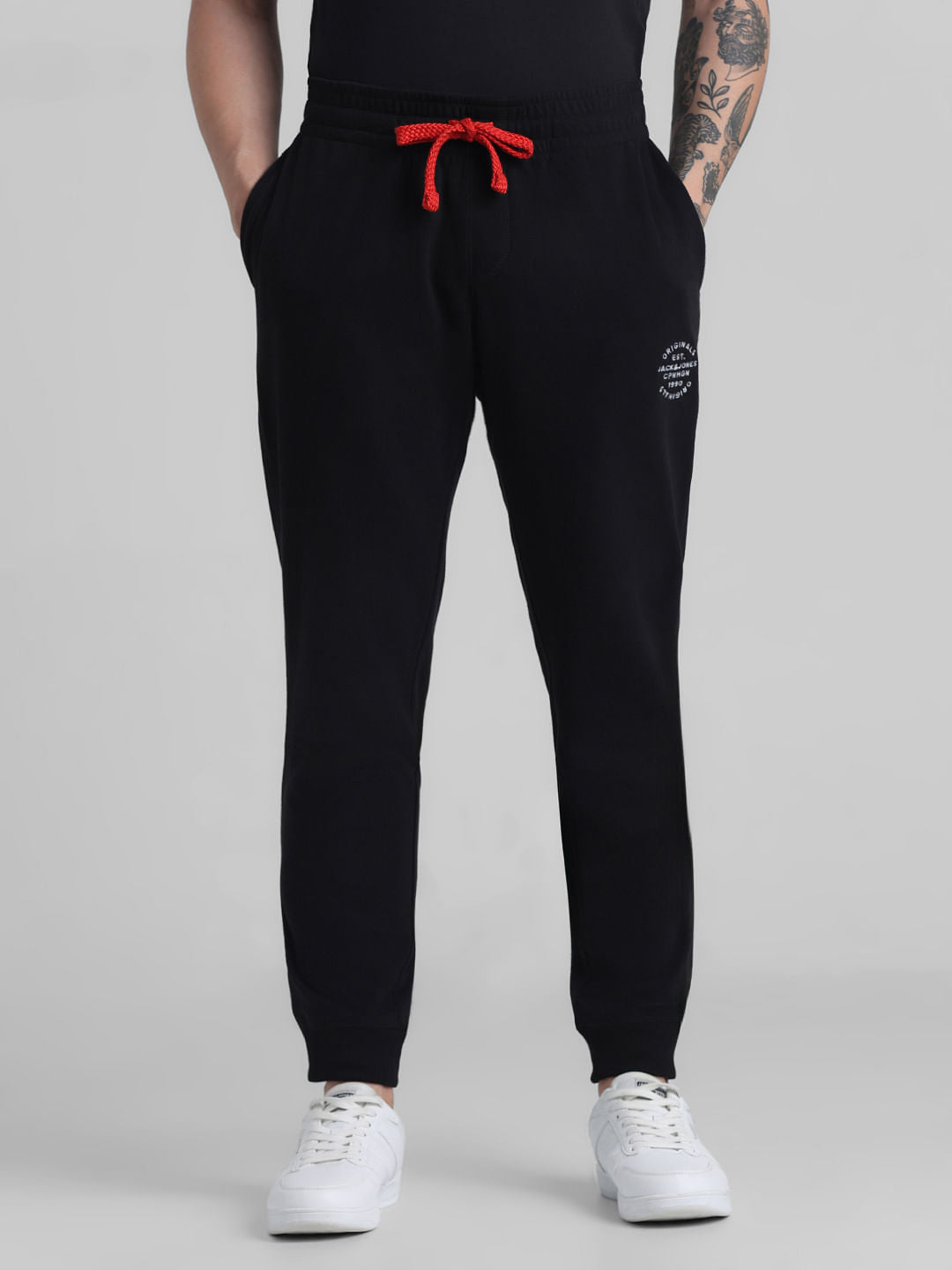 Black Mid Rise Knitted Sweatpants - S
