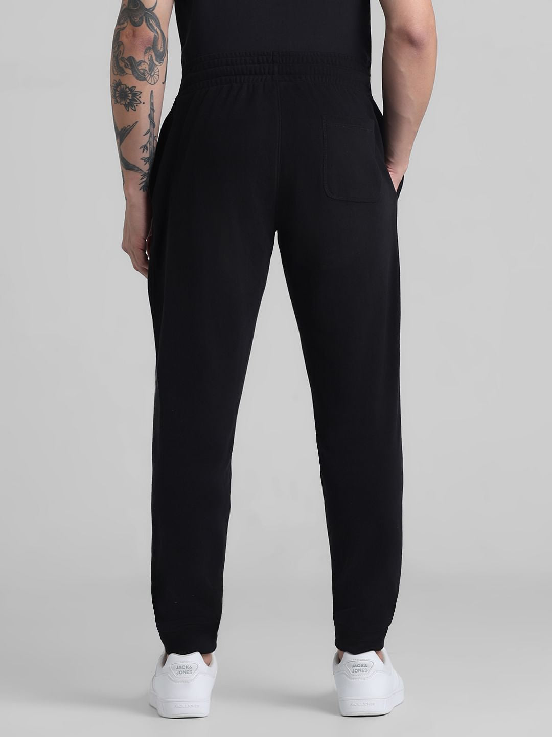Black Mid Rise Knitted Sweatpants