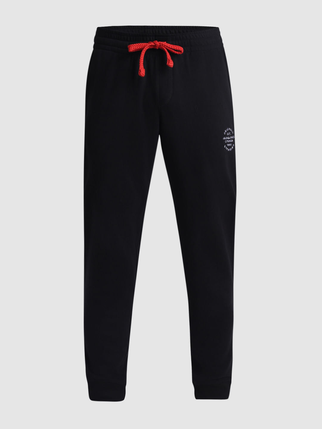 Black Mid Rise Knitted Sweatpants