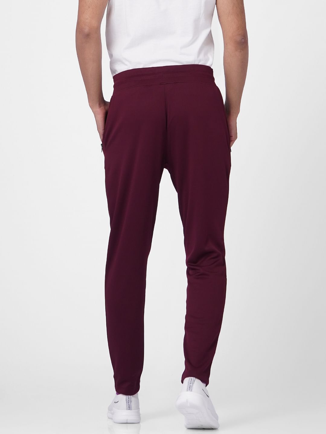 Burgundy High Rise Sweatpants
