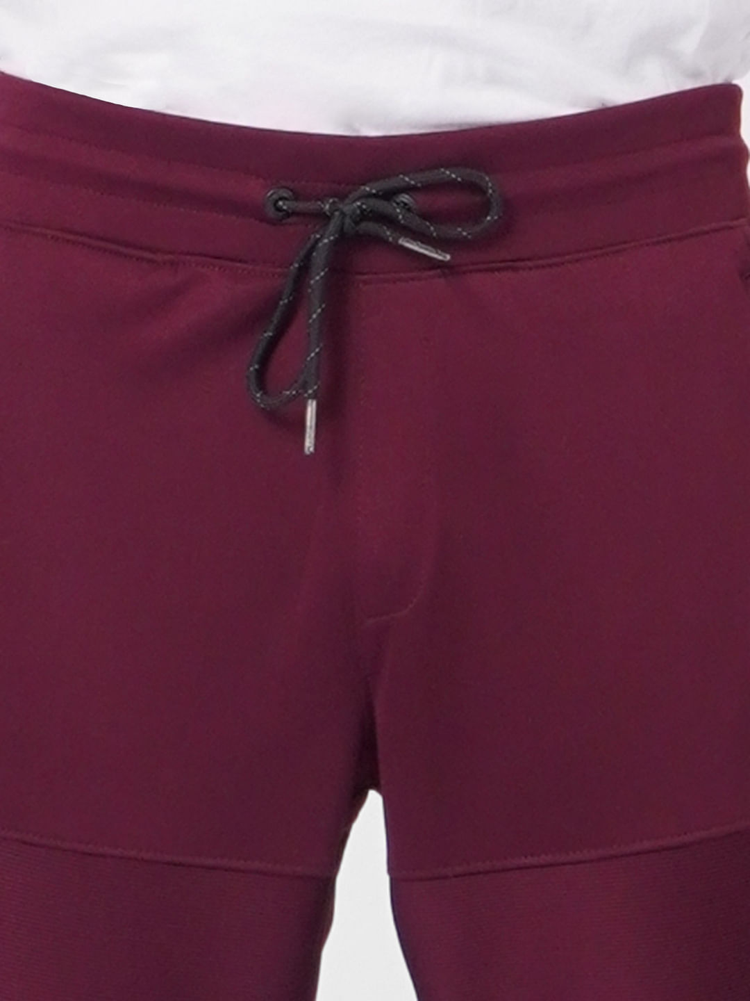 Burgundy High Rise Sweatpants