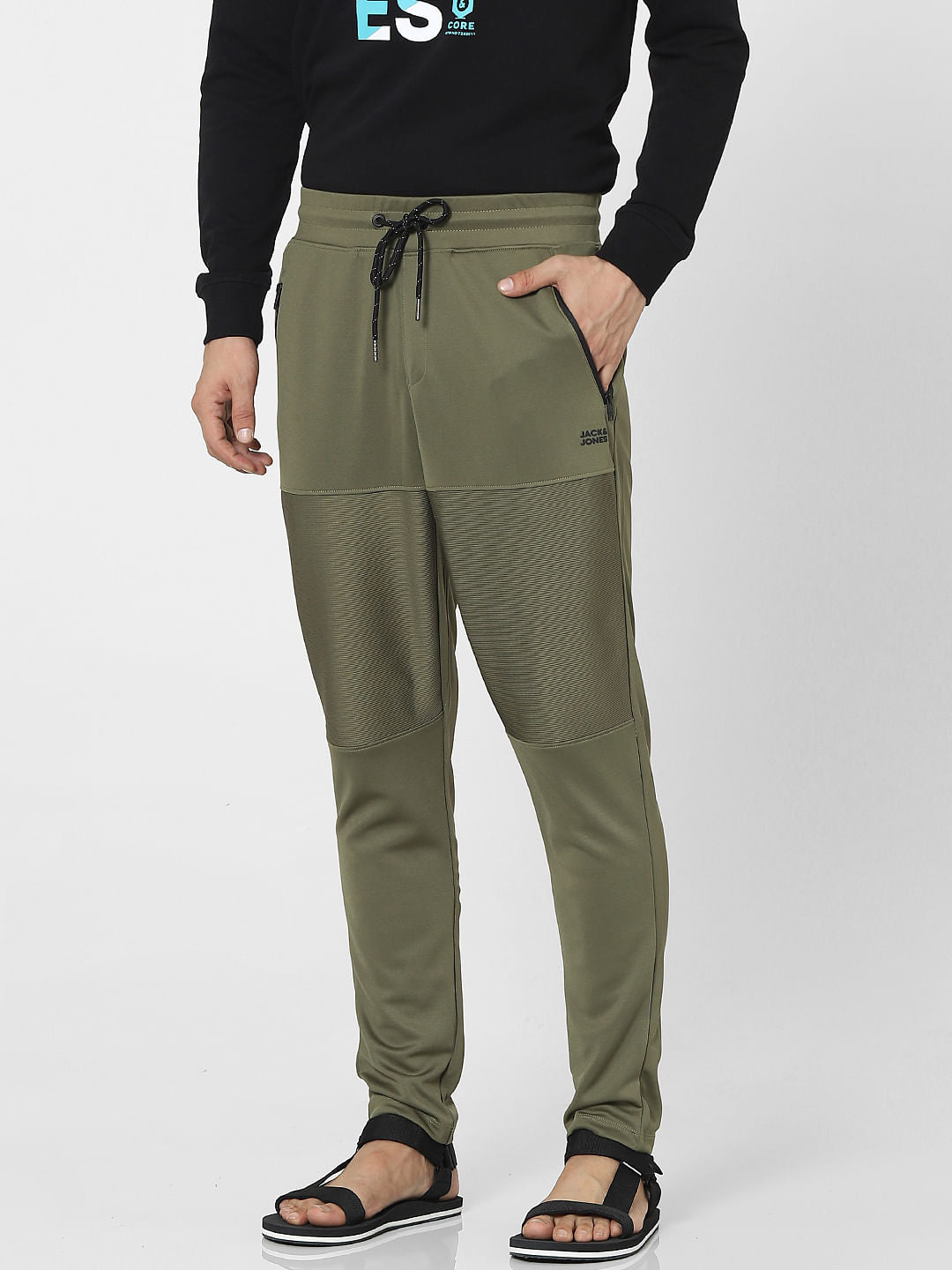 Green Mid Rise Sweatpants - S