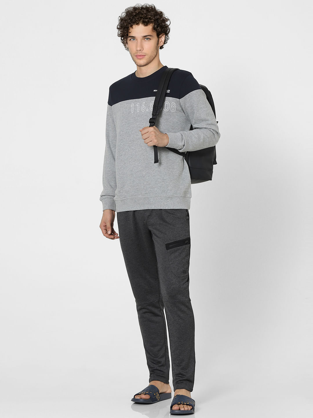 Grey High Rise Sweatpants