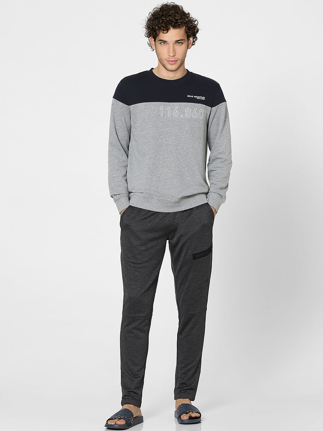 Grey High Rise Sweatpants