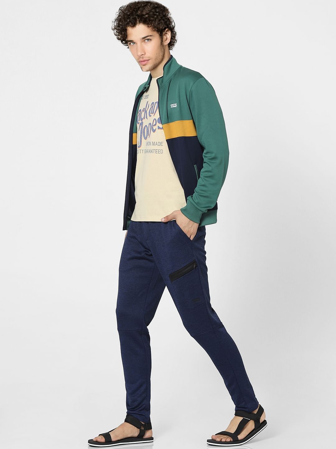 Blue High Rise Sweatpants - S