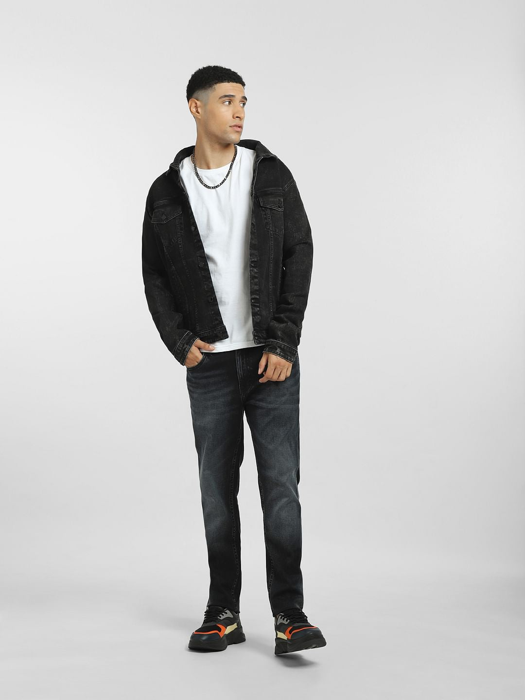 Dark Blue Low Rise Washed Liam Skinny Jeans - 28/30