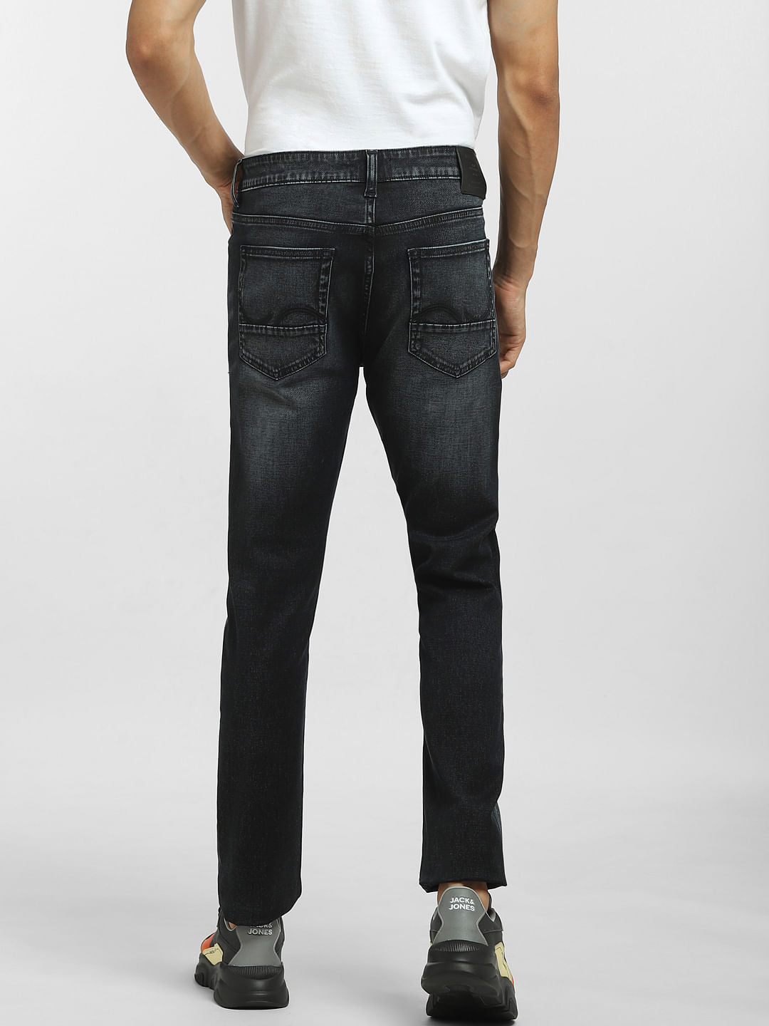Dark Blue Low Rise Washed Liam Skinny Jeans