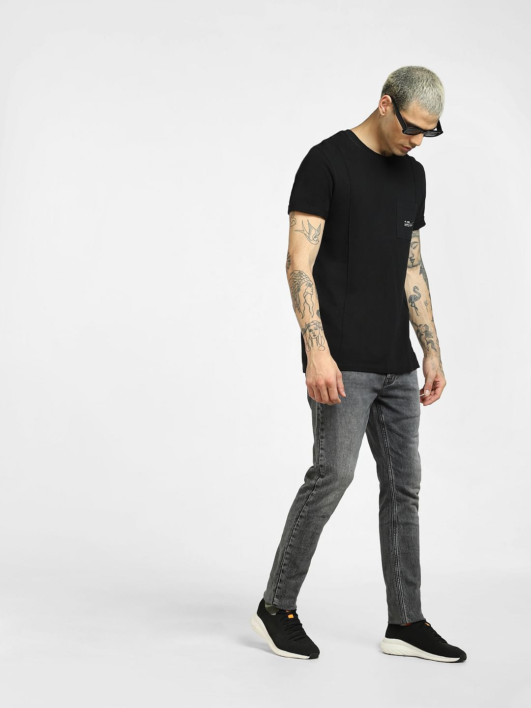 Black Low Rise Liam Skinny Jeans - 28/30