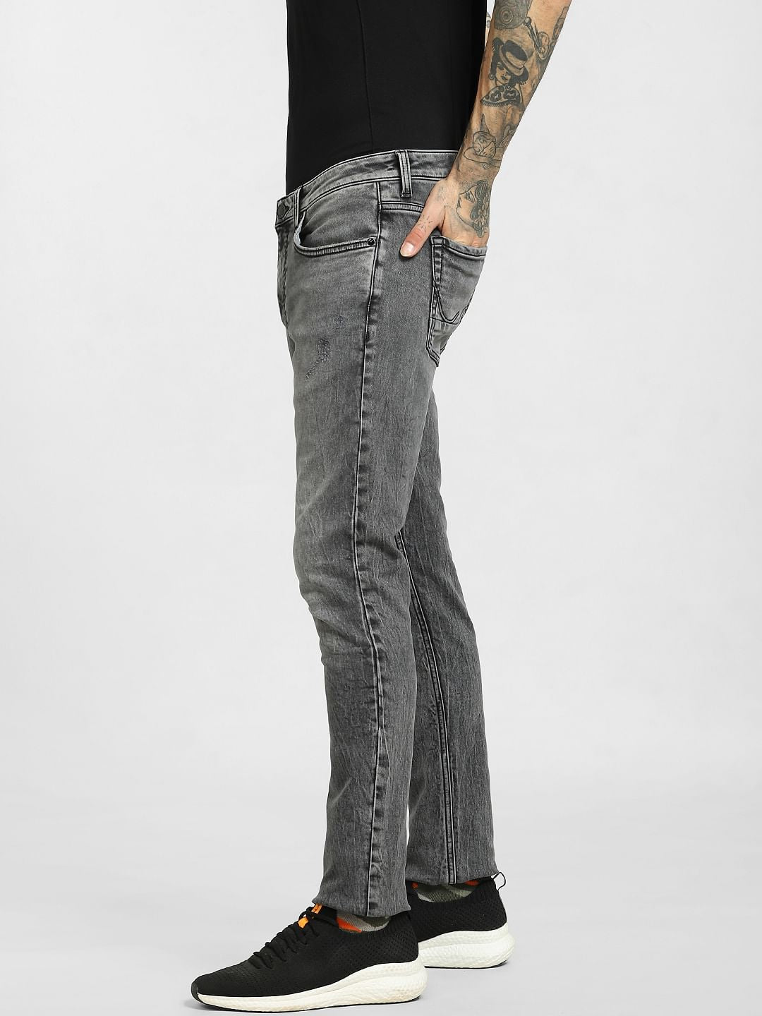 Black Low Rise Liam Skinny Jeans