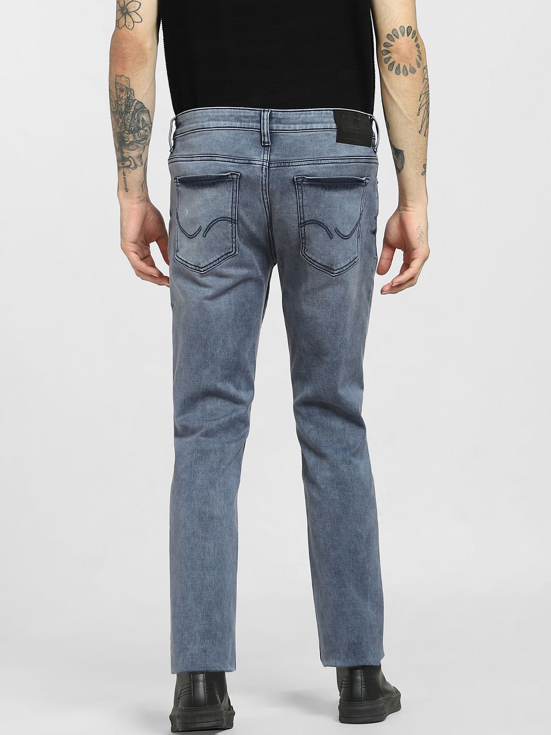 Blue Low Rise Glenn Slim Jeans
