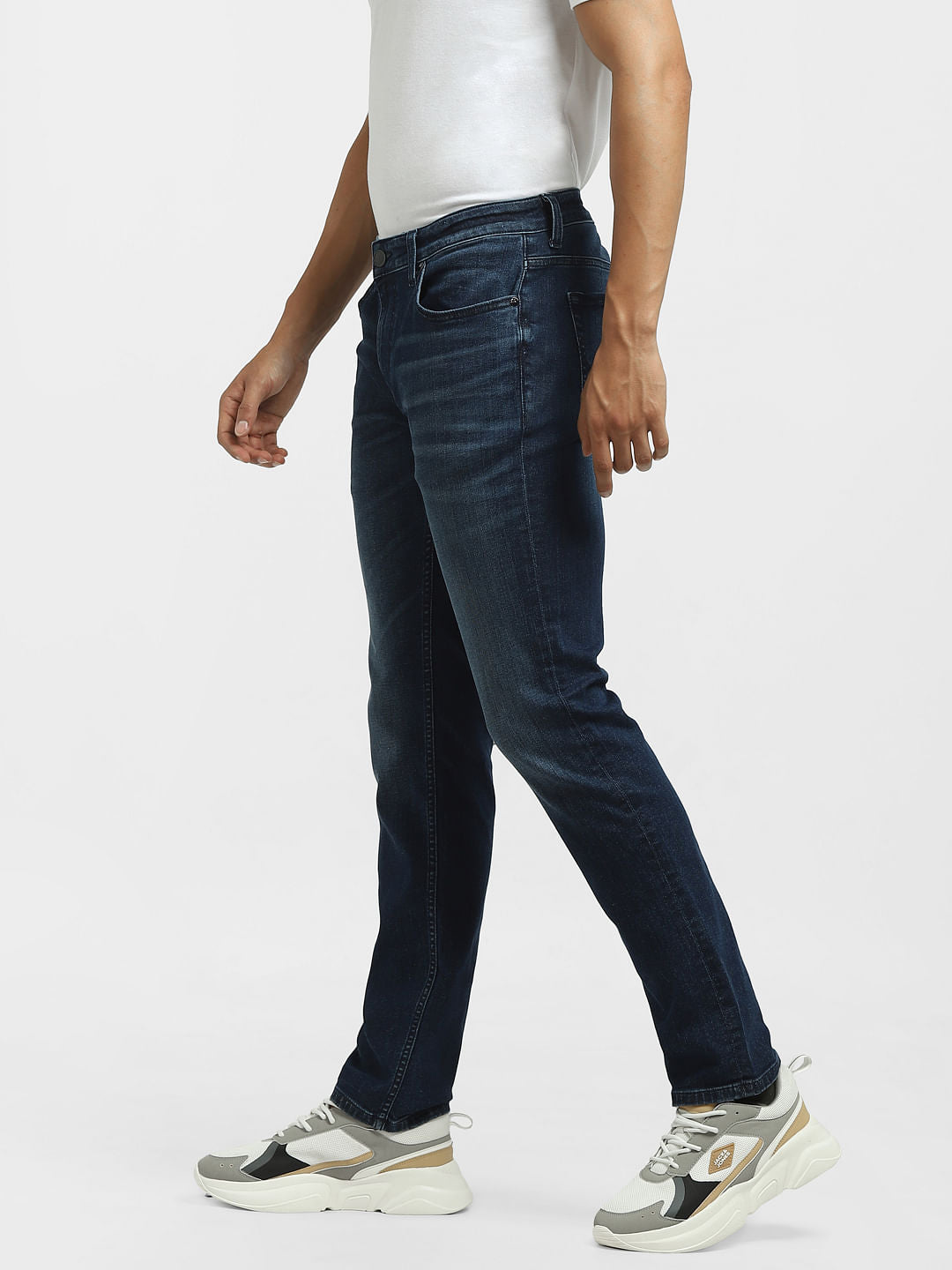 Dark Blue Low Rise Ben Skinny Jeans