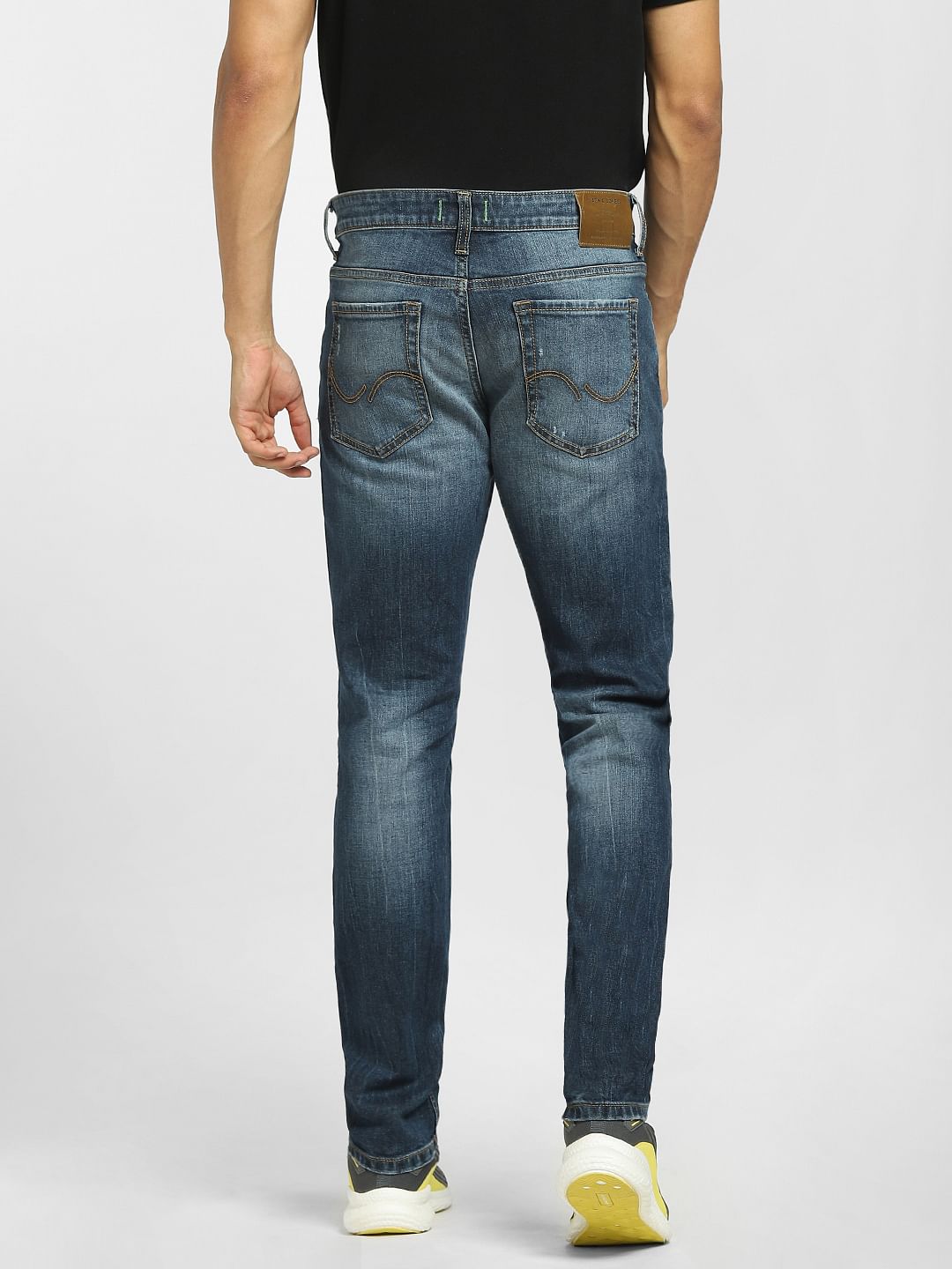 Dark Blue Low Rise Glenn Slim Jeans