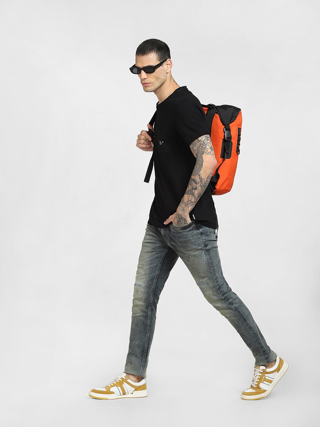 Blue Low Rise Washed Skinny Jeans