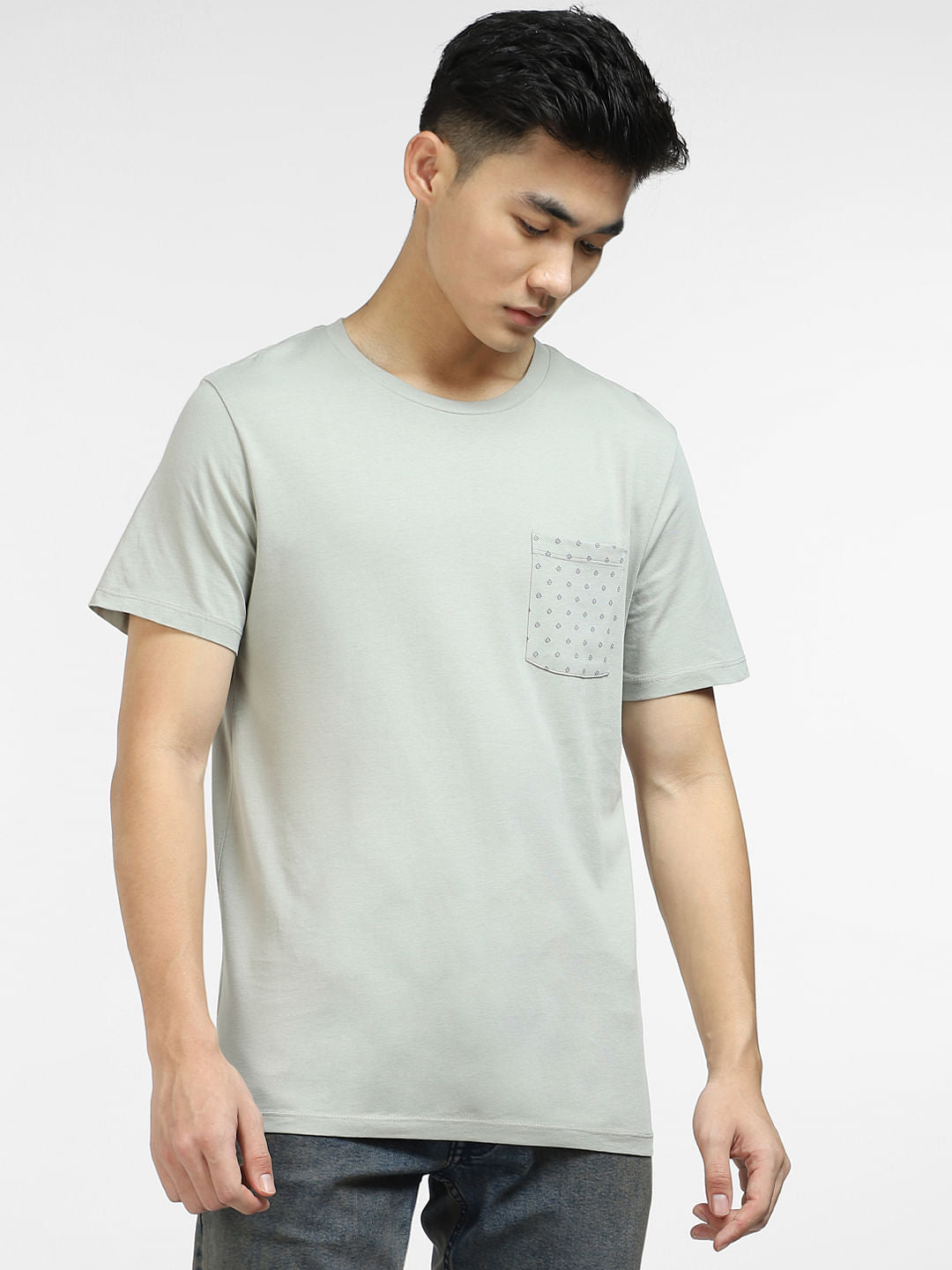 Grey Crew Neck T-shirt