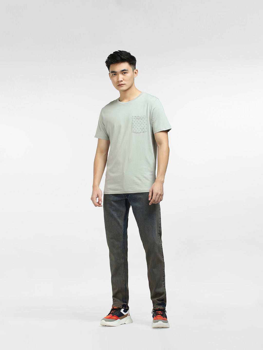 Grey Crew Neck T-shirt