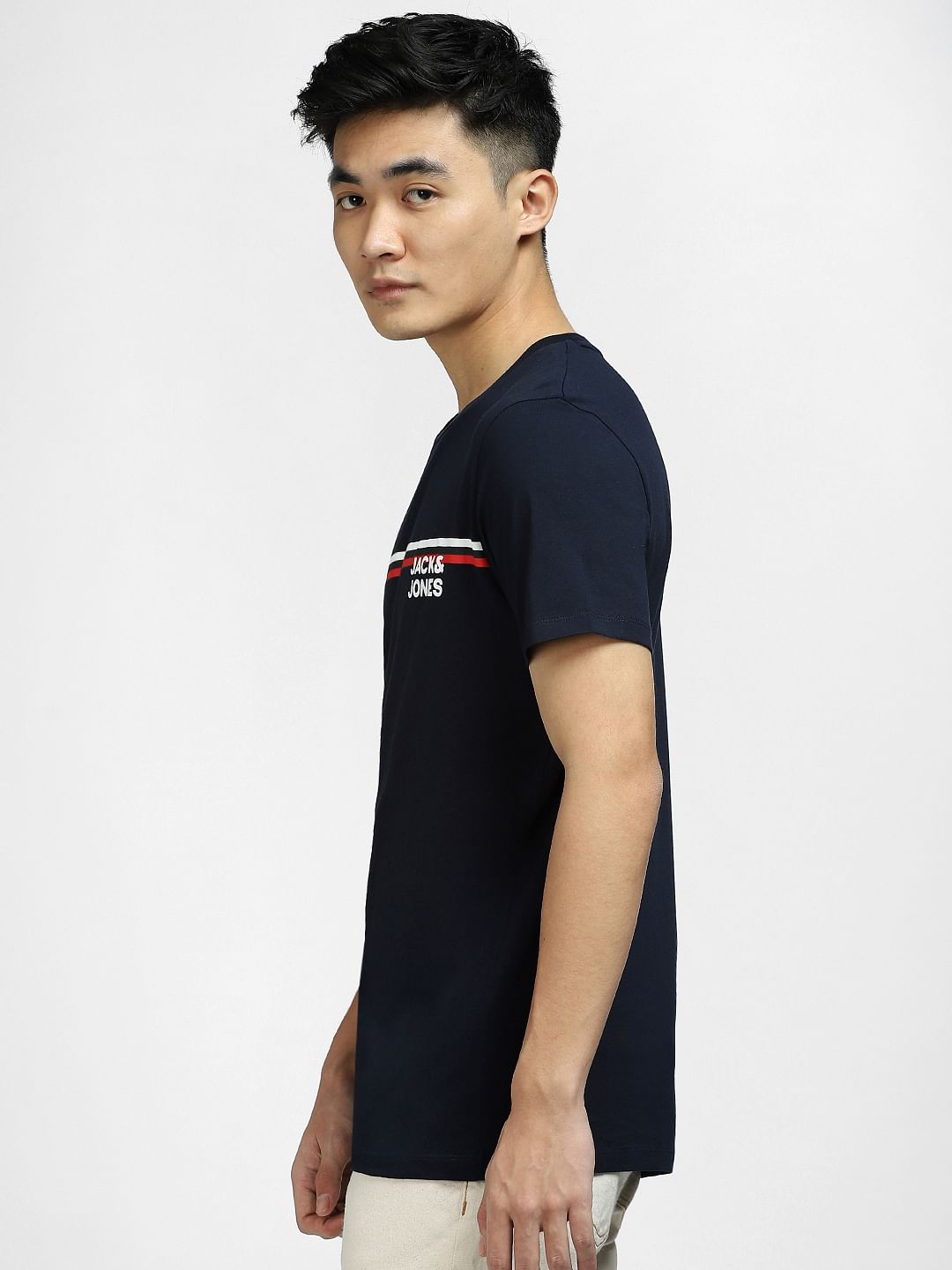 Navy Blue Crew Neck T-shirt