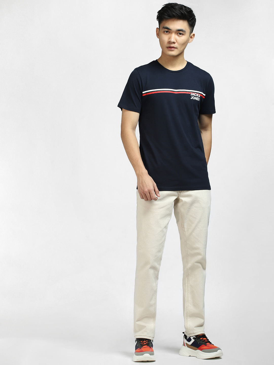 Navy Blue Crew Neck T-shirt