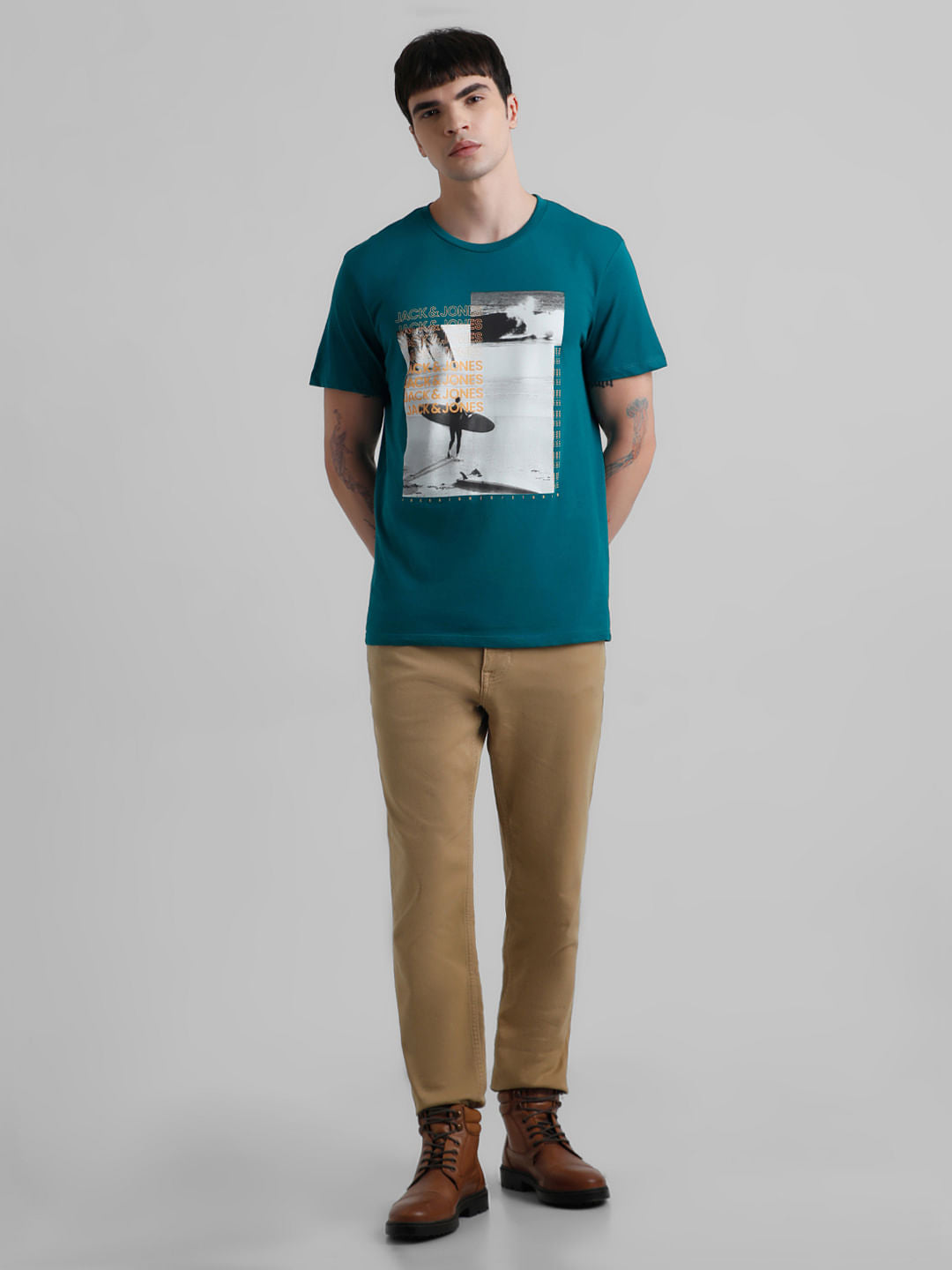 Green Graphic Print T-shirt