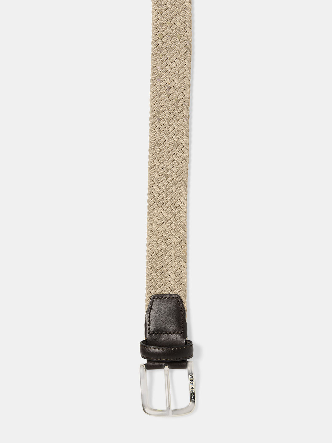 Boys Beige Braided Belt