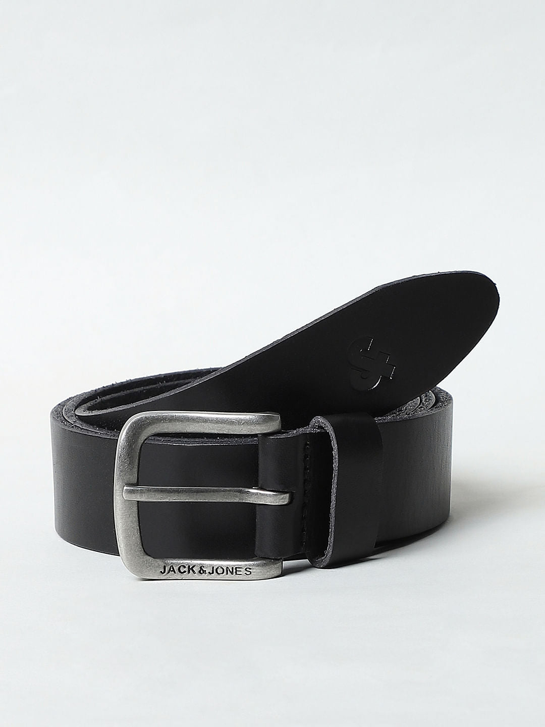 Black Leather Belt - 32