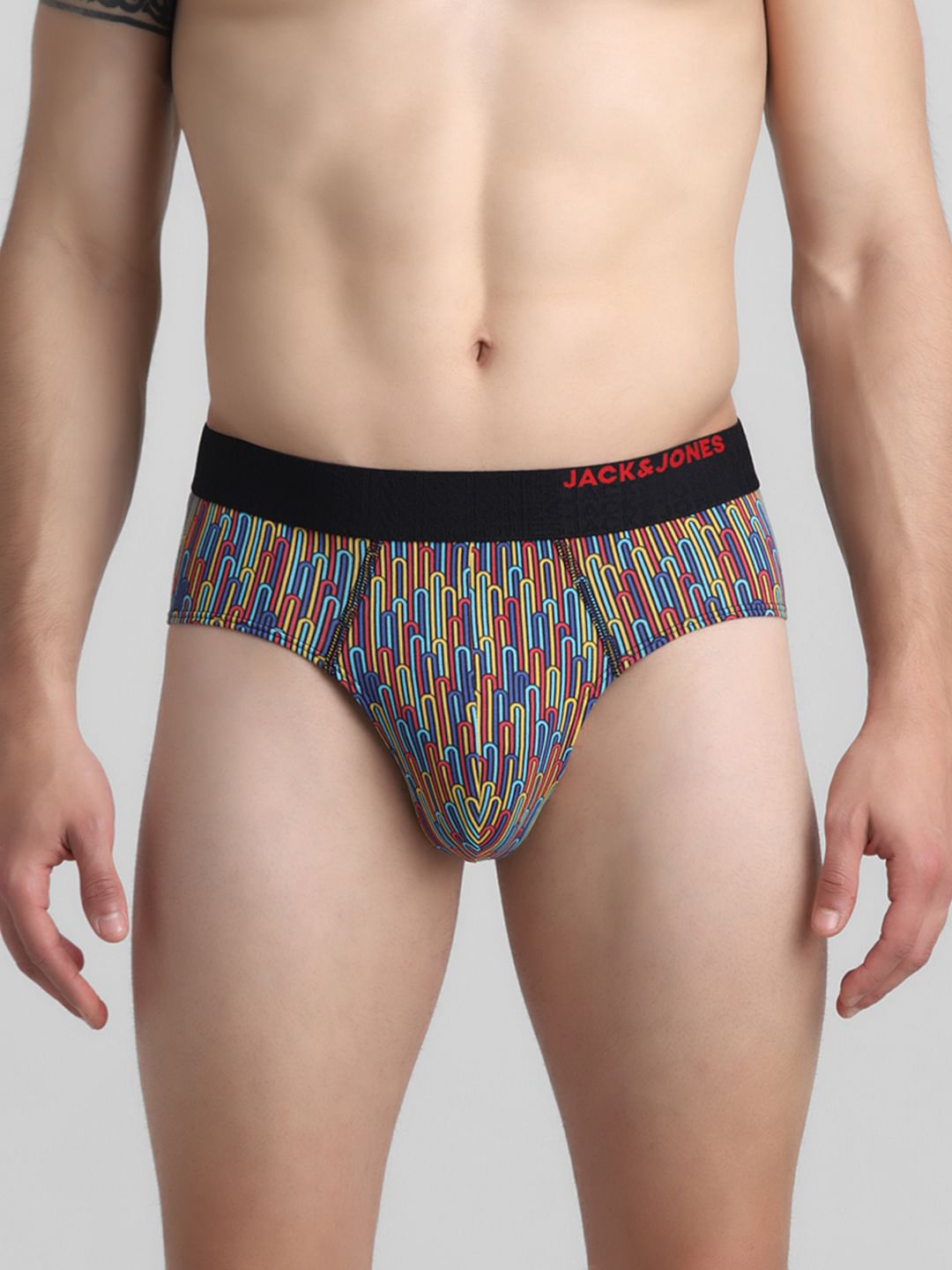 Multi-Colour Printed Briefs - S