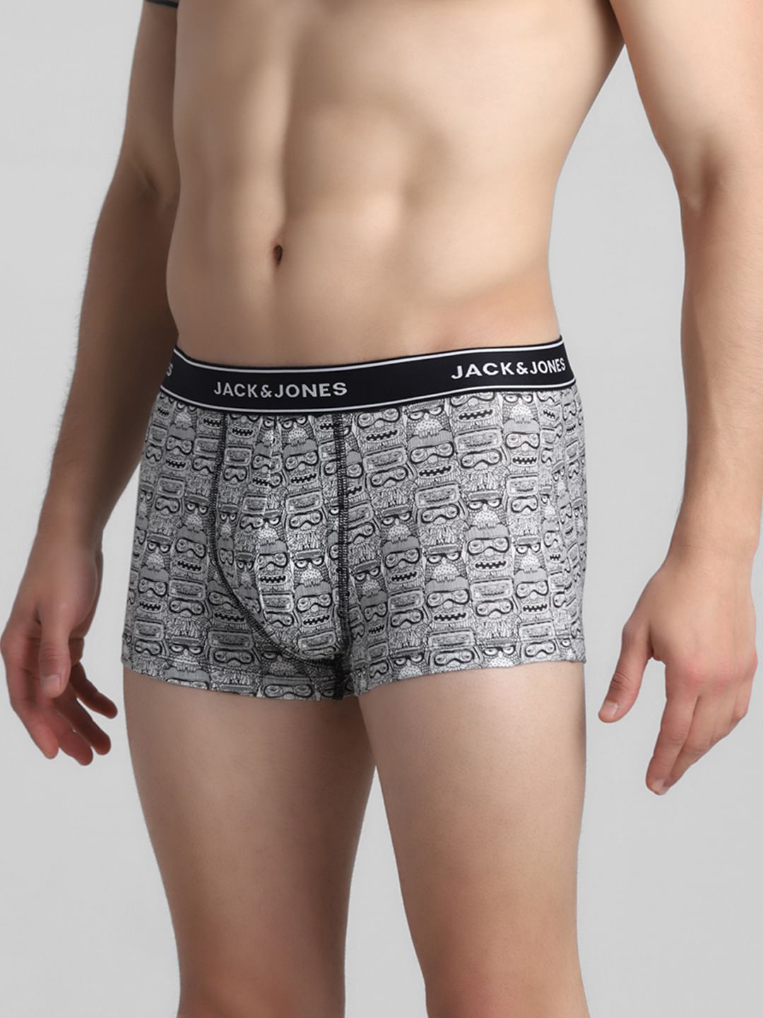 White All Over Print Trunks