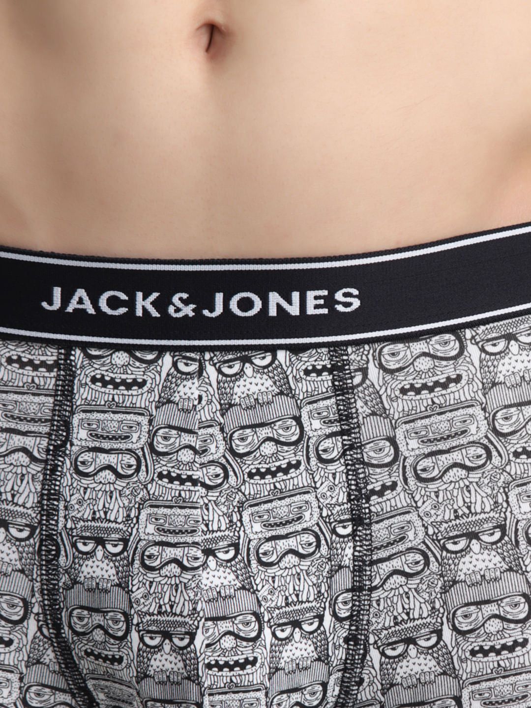 White All Over Print Trunks