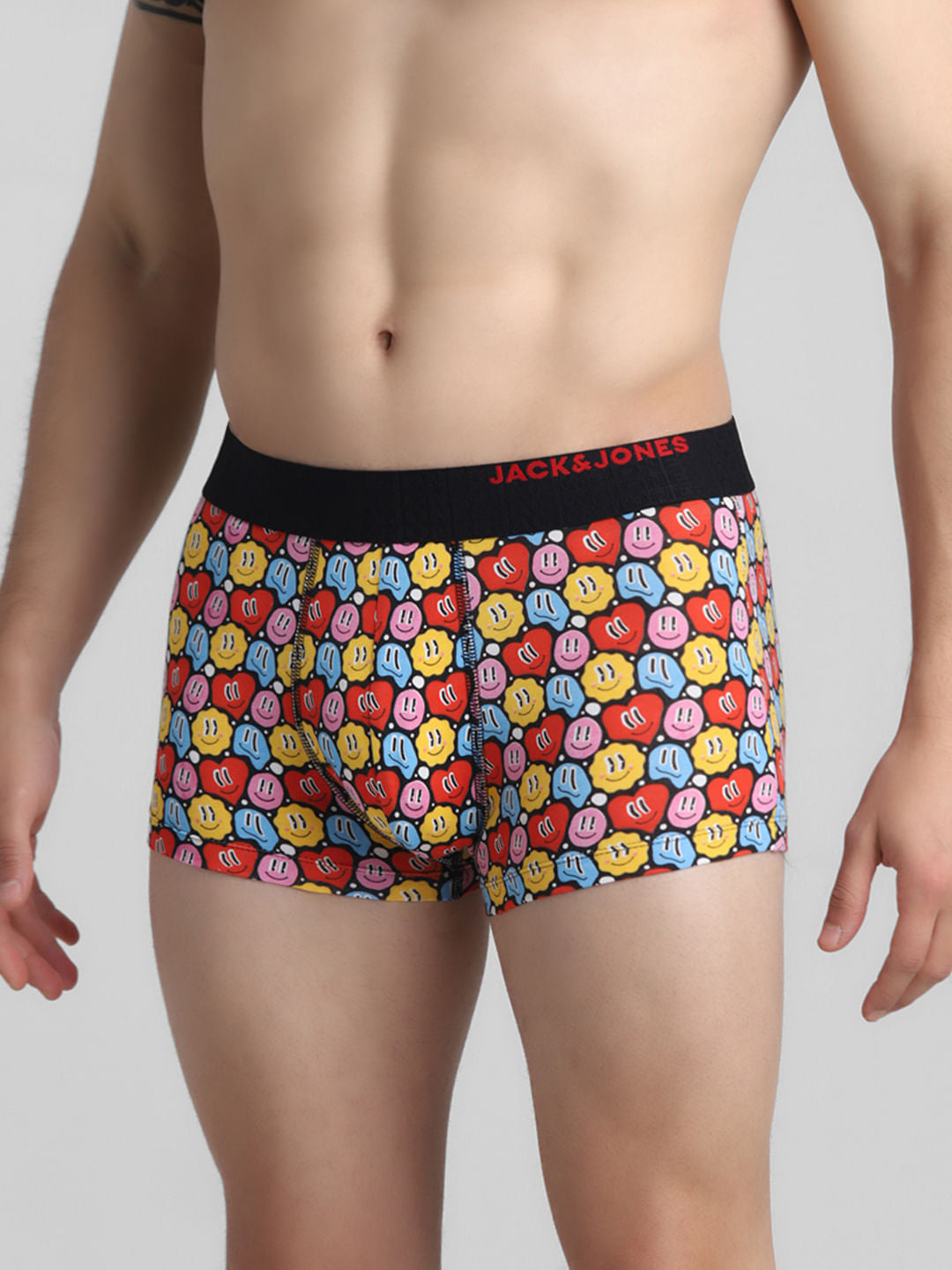 Multi-Colour Hearts Print Trunks