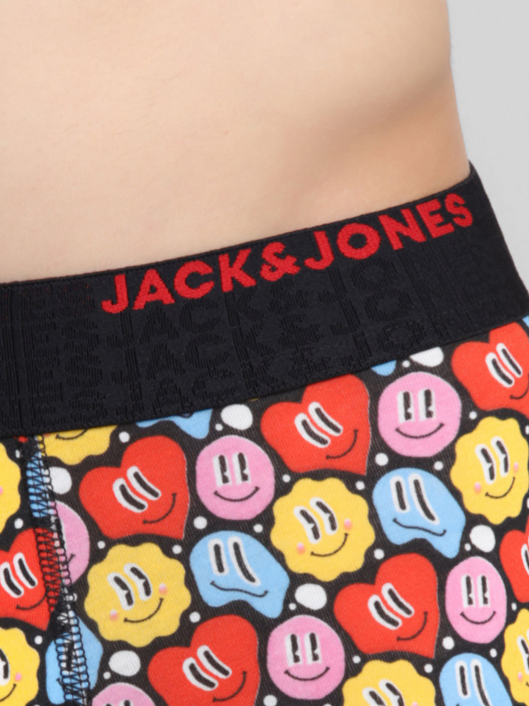 Multi-Colour Hearts Print Trunks