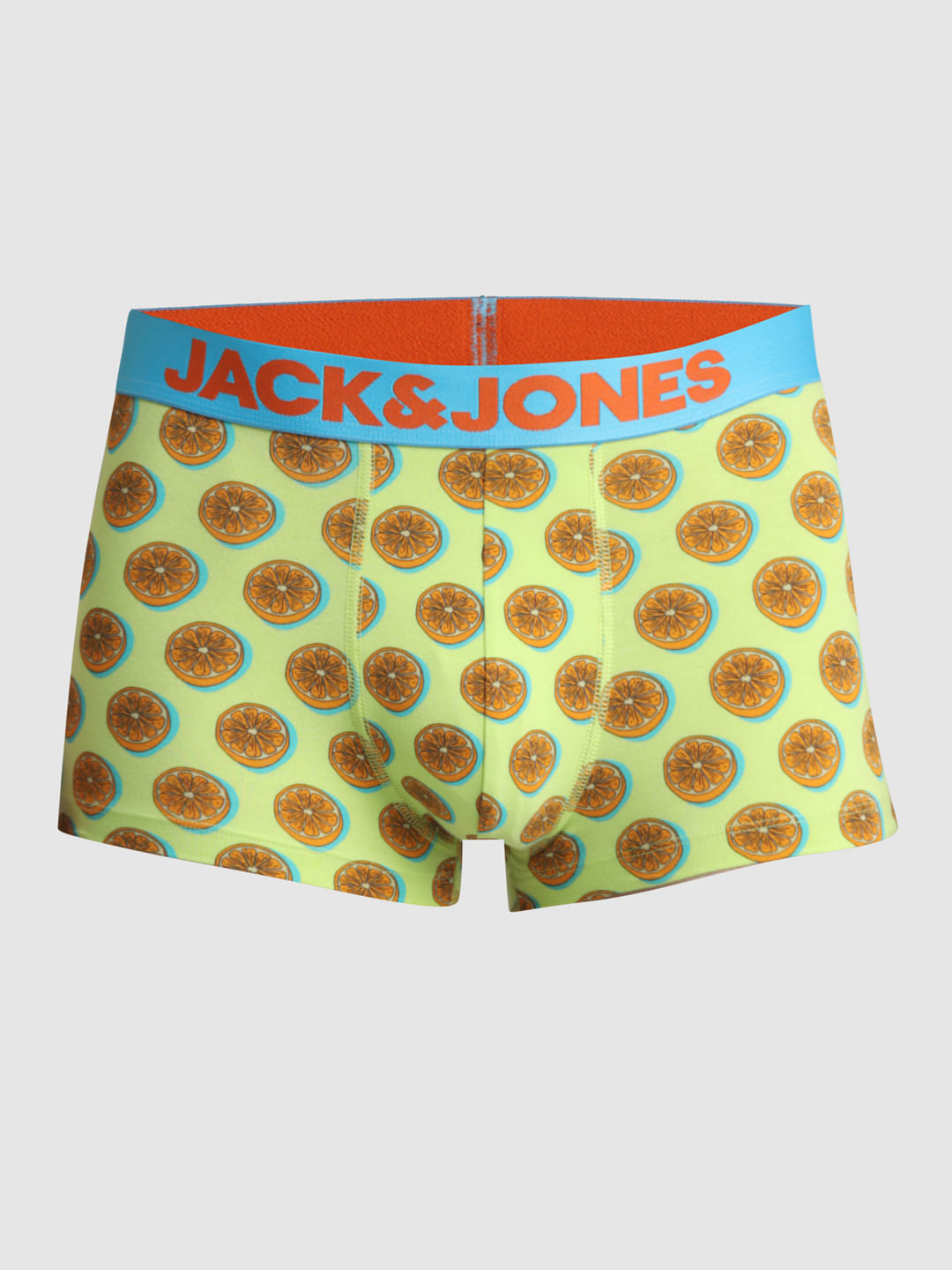 Lime Green Lemonade Print Trunks
