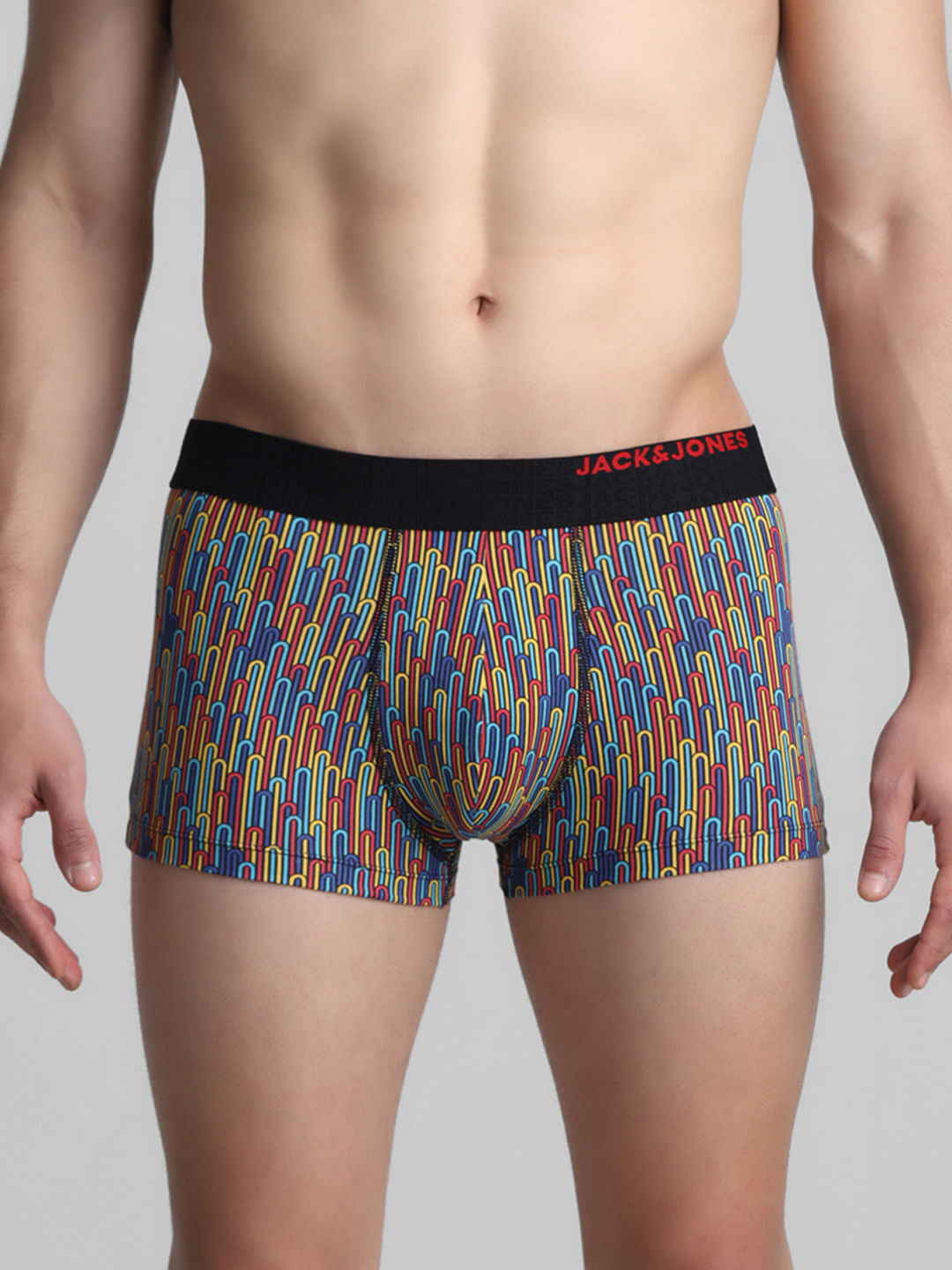 Multi-Colour Abstract Print Trunks - S