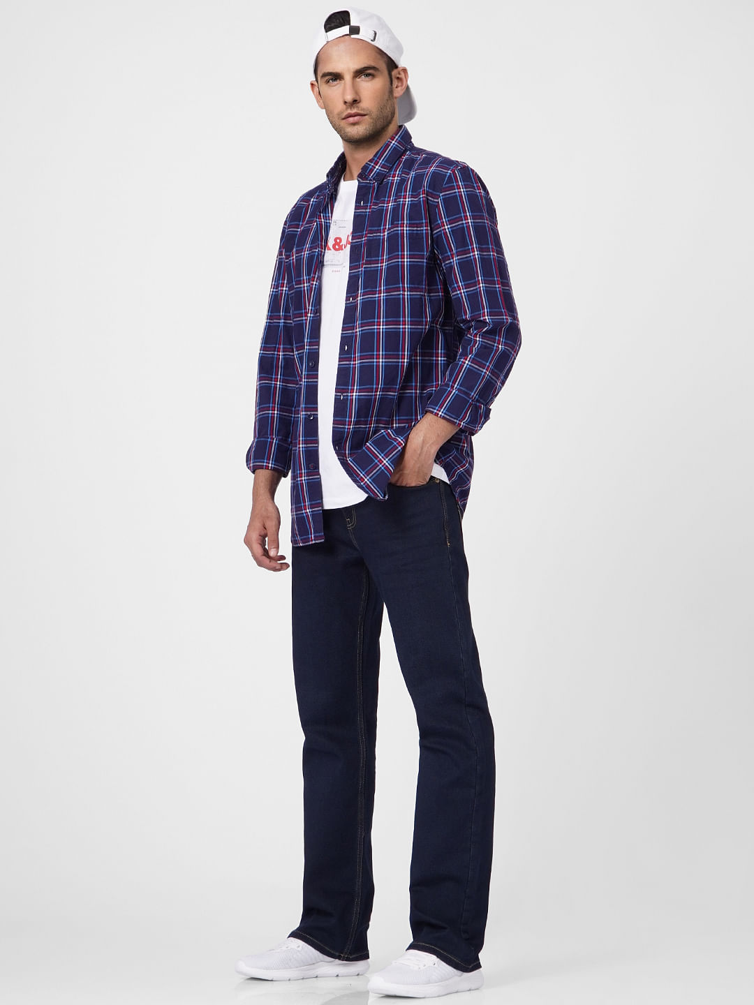 Blue High Rise Bootcut Jeans - 28/30