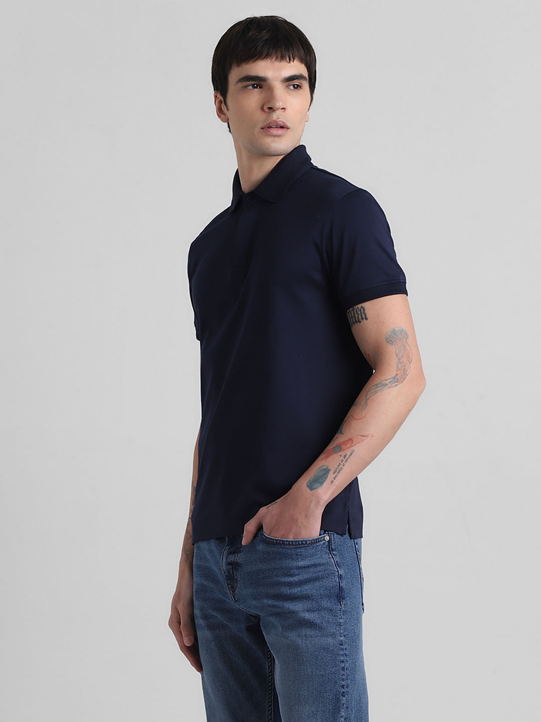 Navy Blue Polo T-shirt