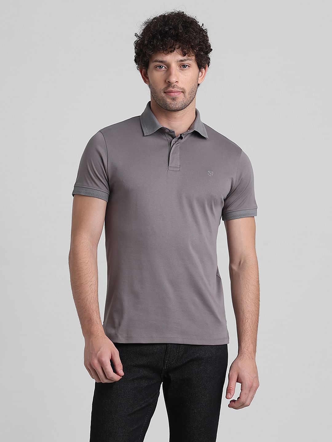 Dark Grey Polo T-shirt