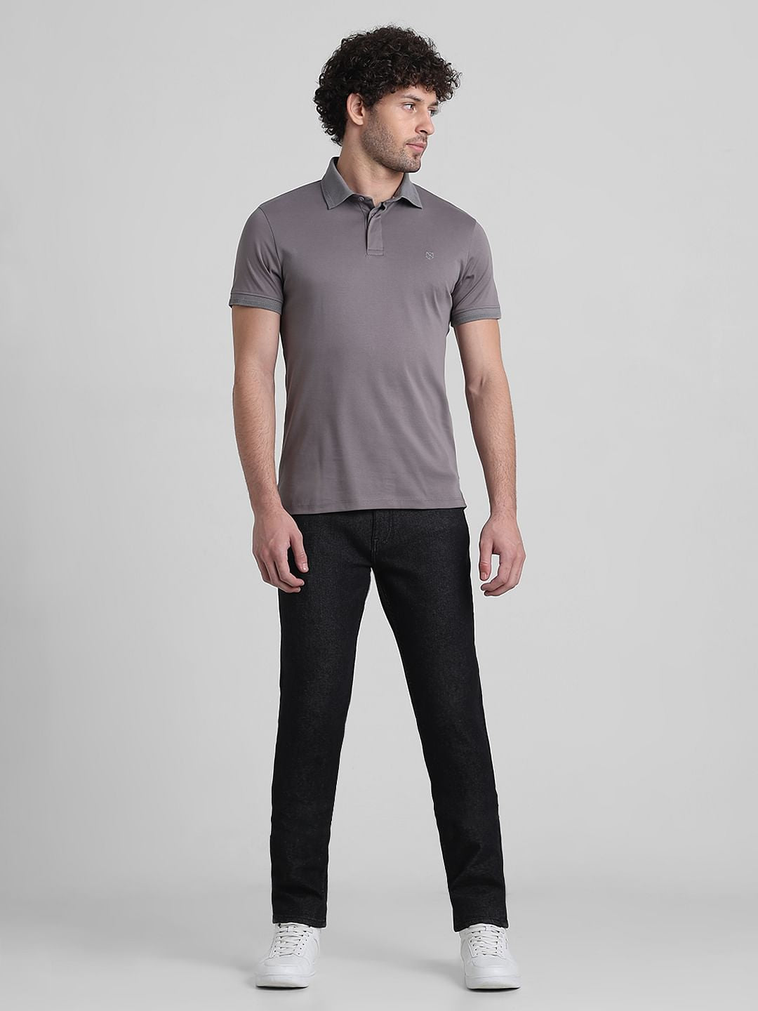 Dark Grey Polo T-shirt