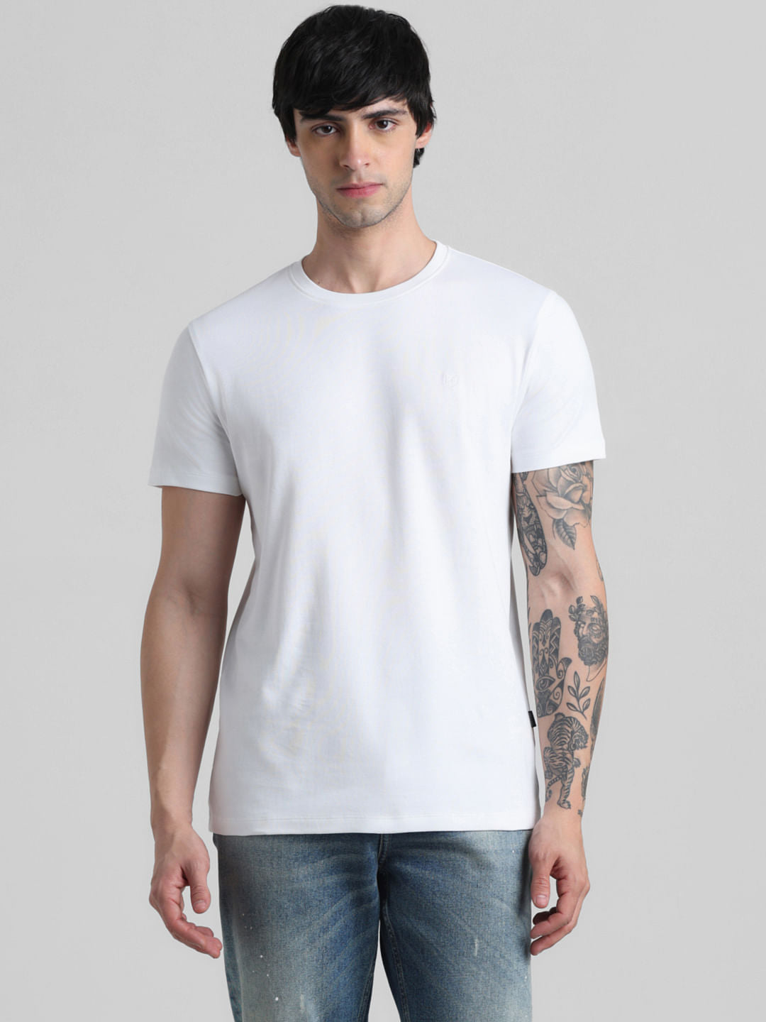 White Crew Neck T-shirt
