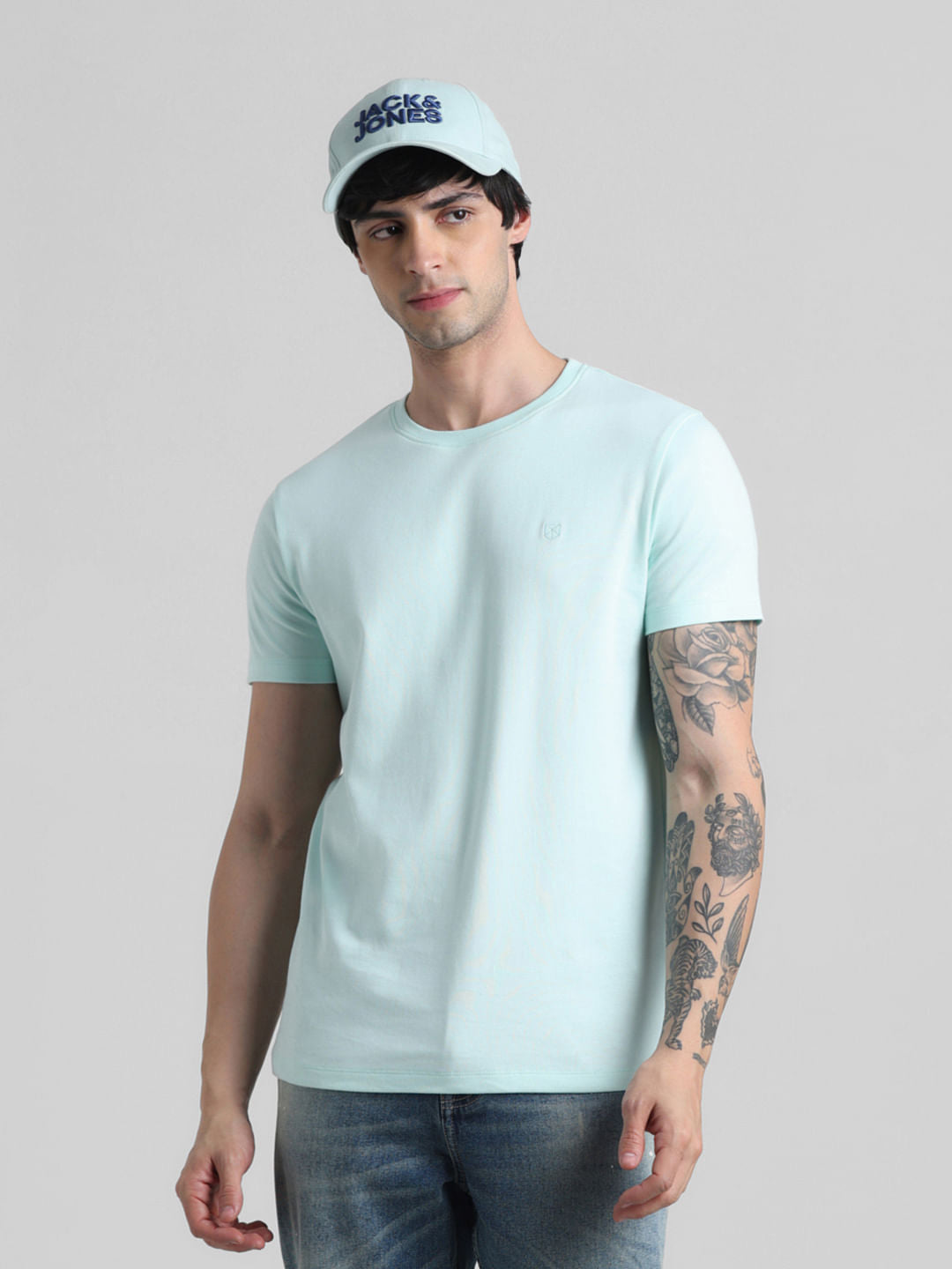 Light Green Crew Neck T-shirt - S