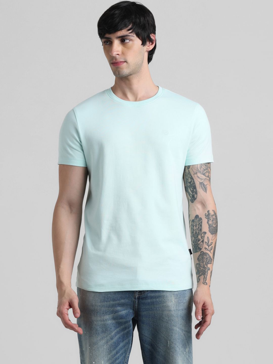 Light Green Crew Neck T-shirt
