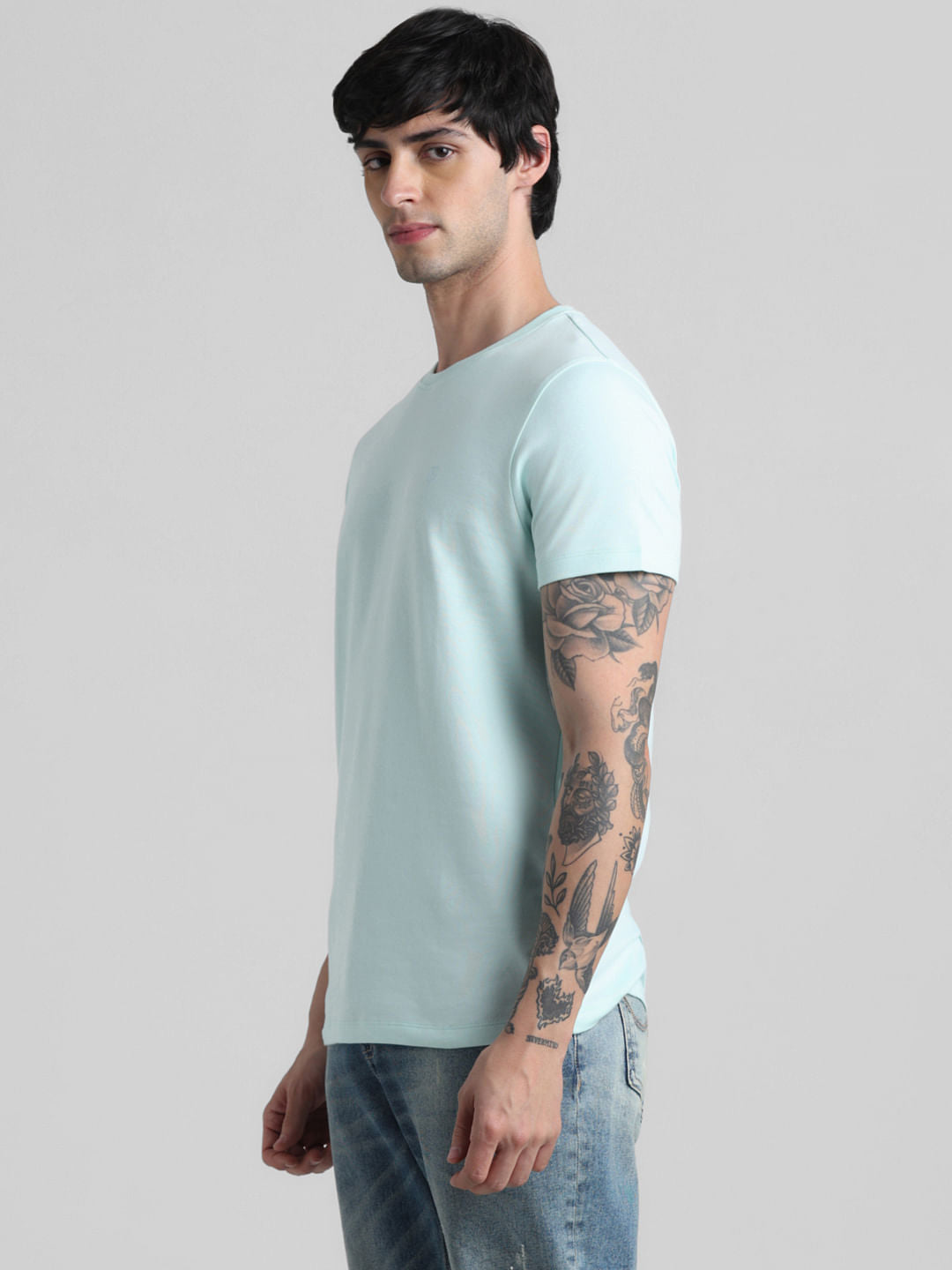 Light Green Crew Neck T-shirt