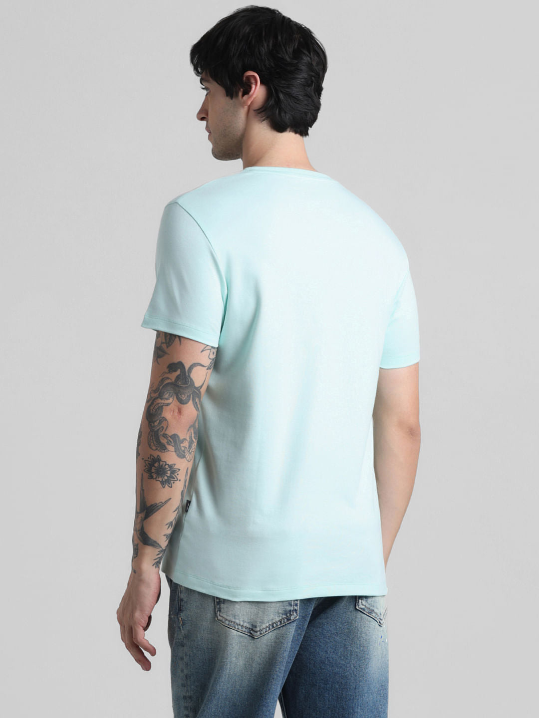 Light Green Crew Neck T-shirt