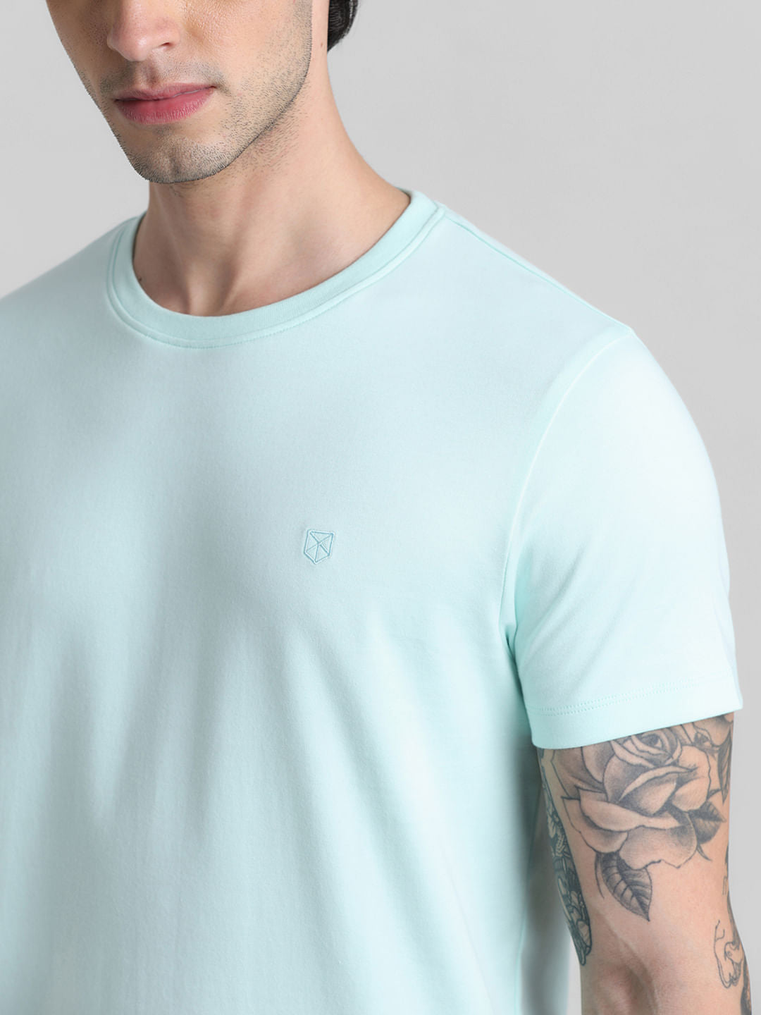 Light Green Crew Neck T-shirt