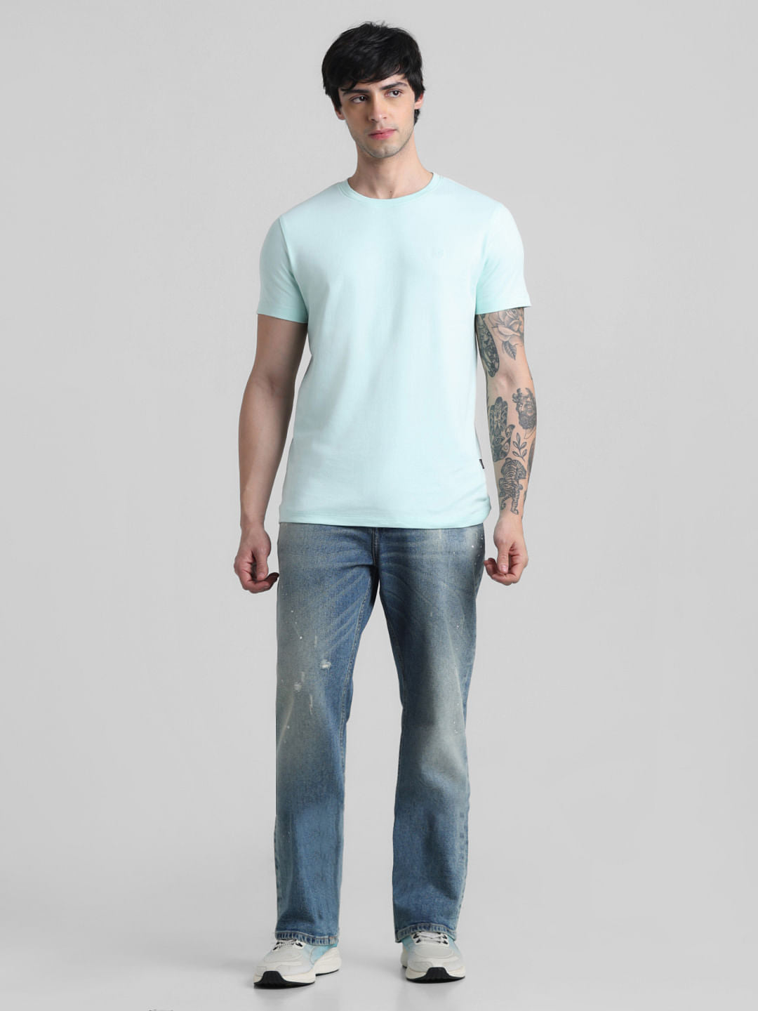 Light Green Crew Neck T-shirt