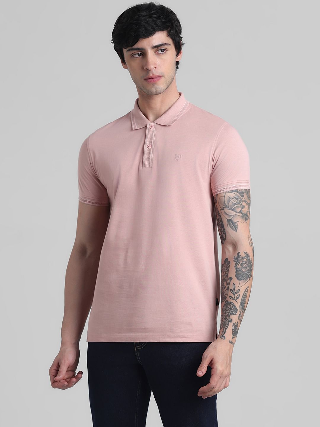 Pink Crew Neck T-shirt