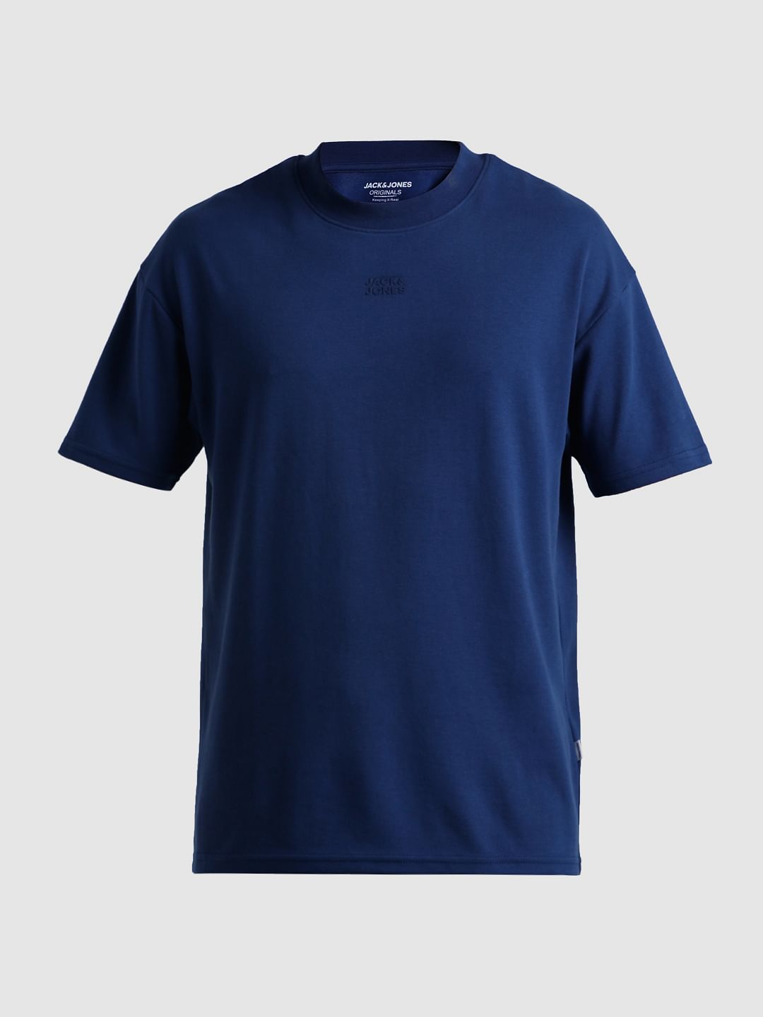 URBAN RACERS by JACK&JONES Blue Logo Print Crew Neck T-shirt