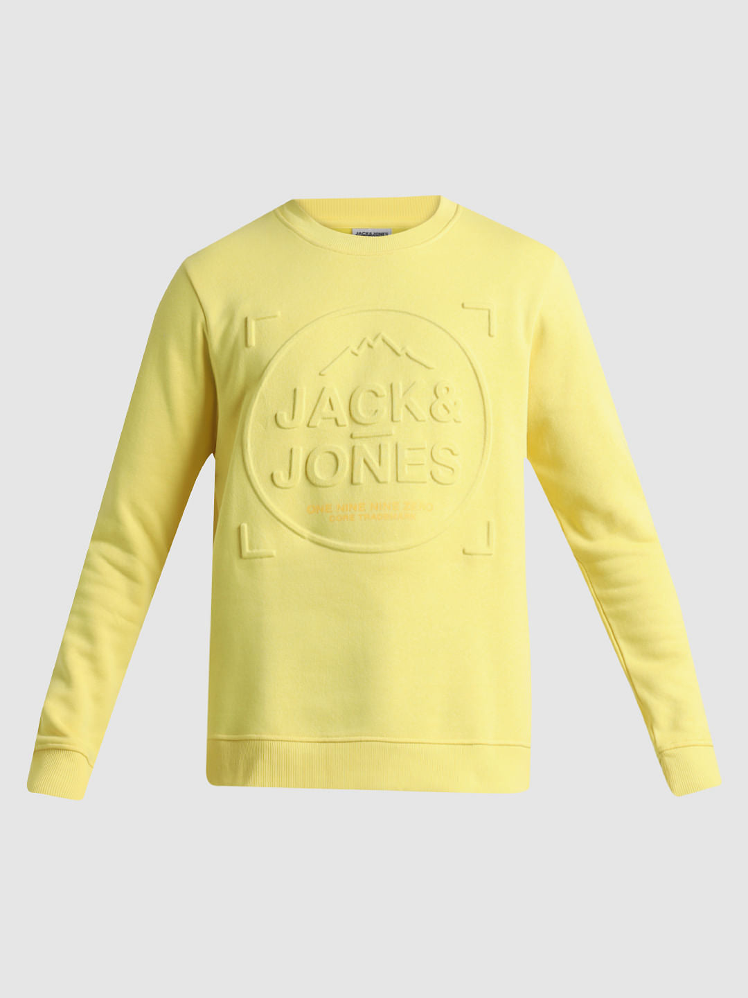 Yellow Embossed Logo Sweatshirt