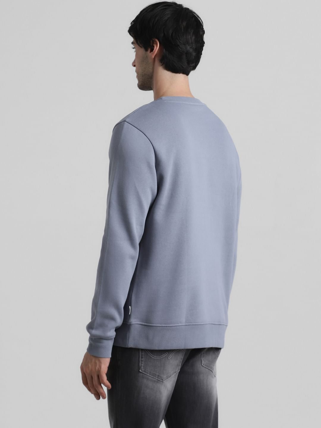 Grey Embossed Logo Sweatshirt