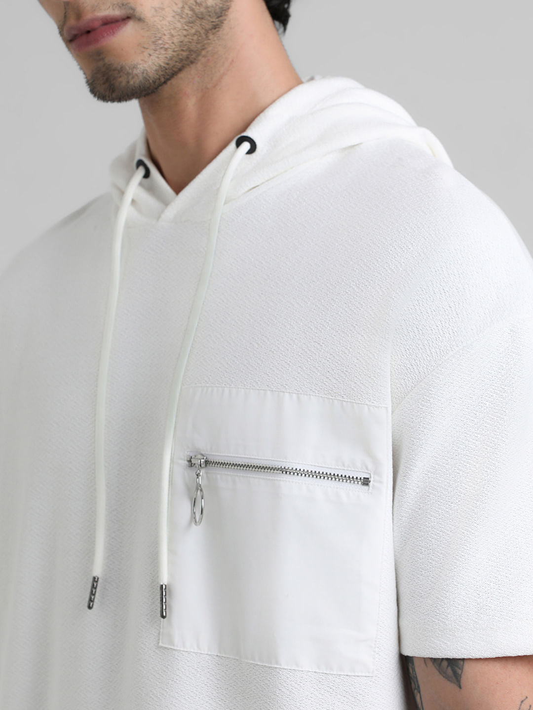 White Hooded Sweatshirt